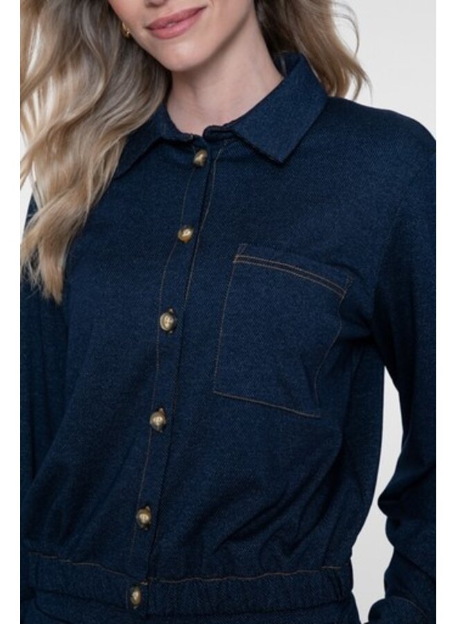 63671-20 625 Geisha blouse blue