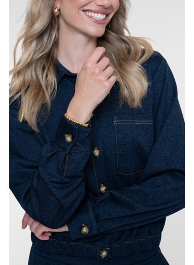63671-20 625 Geisha blouse blue