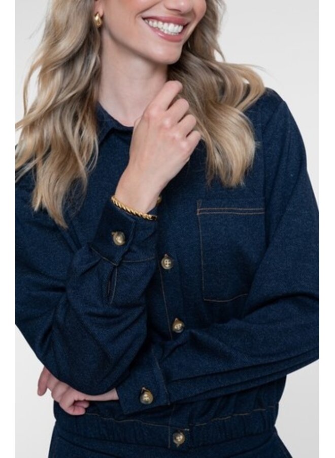 63671-20 625 Geisha blouse blue
