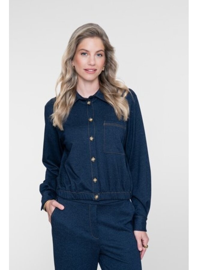 63671-20 625 Geisha blouse blue