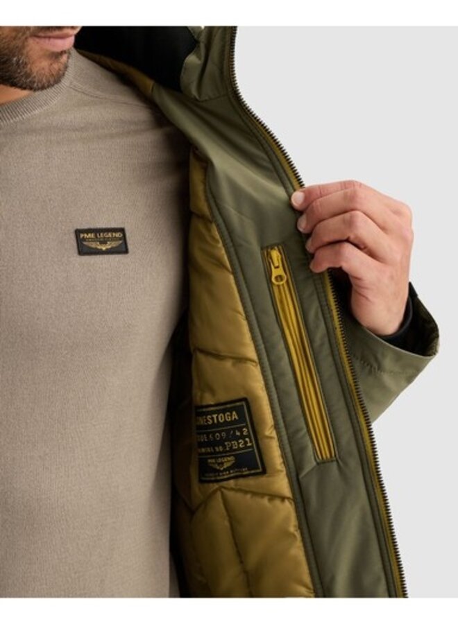 PJA2609142 6414 PME Legend Semi long jacket CONESTOGA Dasrip Dusty Olive