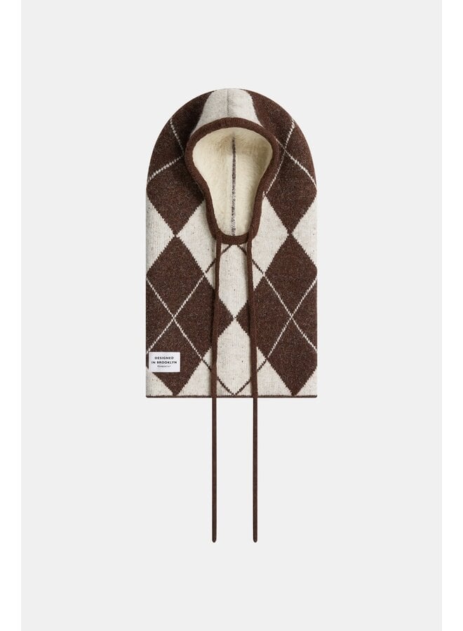 W26C399 60-5 Penn & Ink Balaclava brown ecru