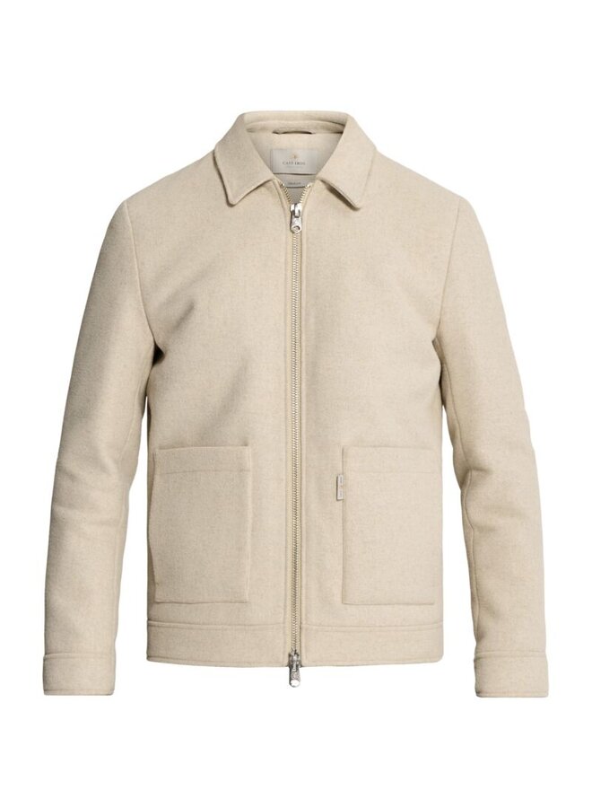 CJA2608156 7715 Cast Iron Short jacket Twool Smart Jacket Sand Melange