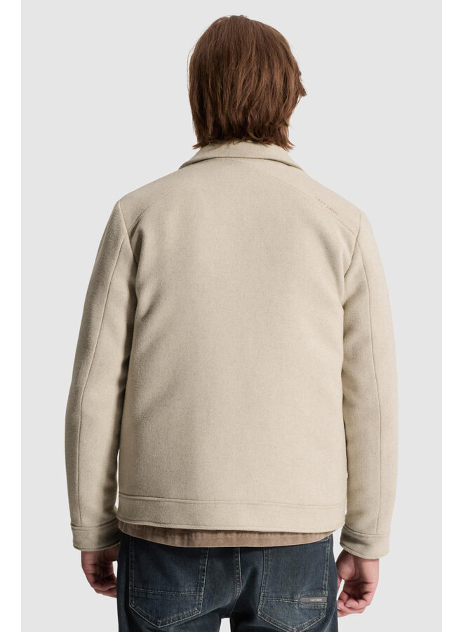 CJA2608156 7715 Cast Iron Short jacket Twool Smart Jacket Sand Melange