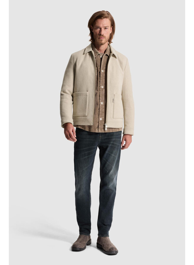 CJA2608156 7715 Cast Iron Short jacket Twool Smart Jacket Sand Melange