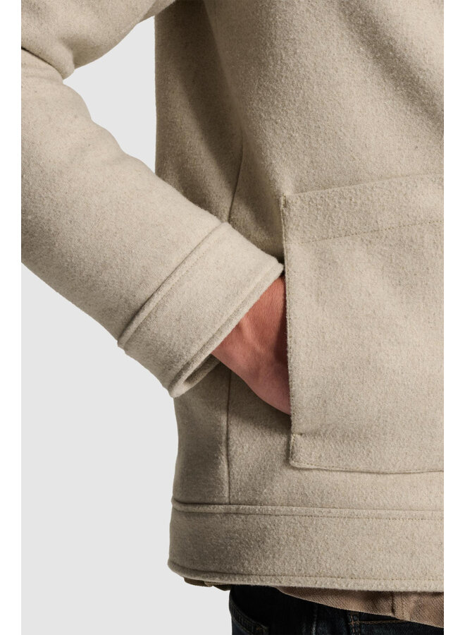 CJA2608156 7715 Cast Iron Short jacket Twool Smart Jacket Sand Melange