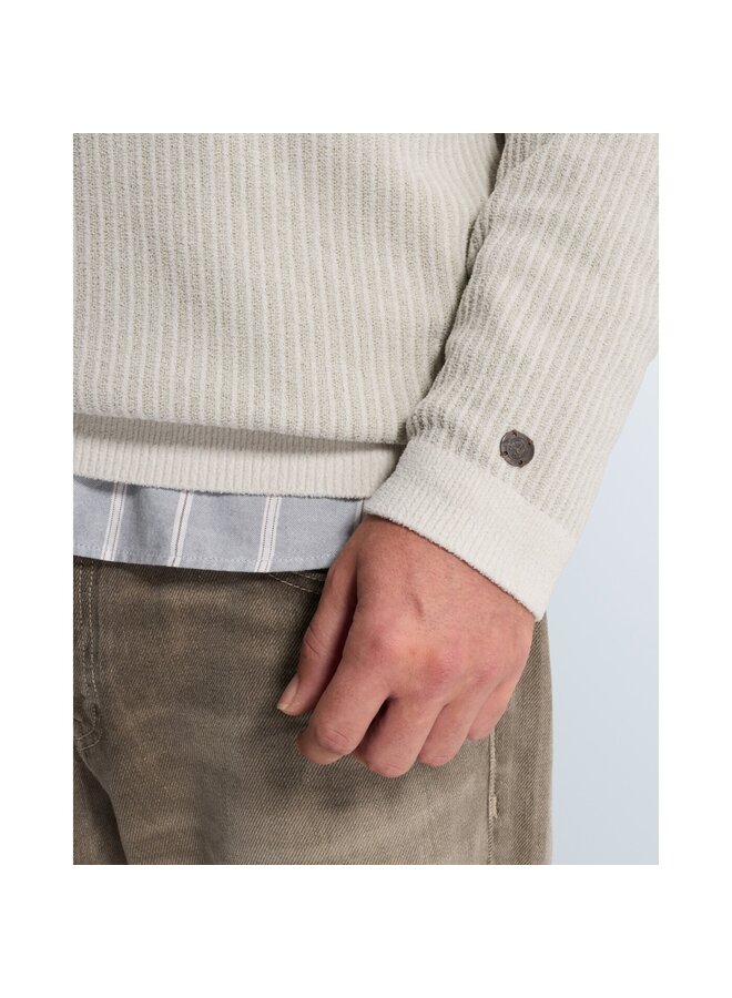 CKW2609314 7555 Cast Iron Crewneck regular fit soft blend White Down