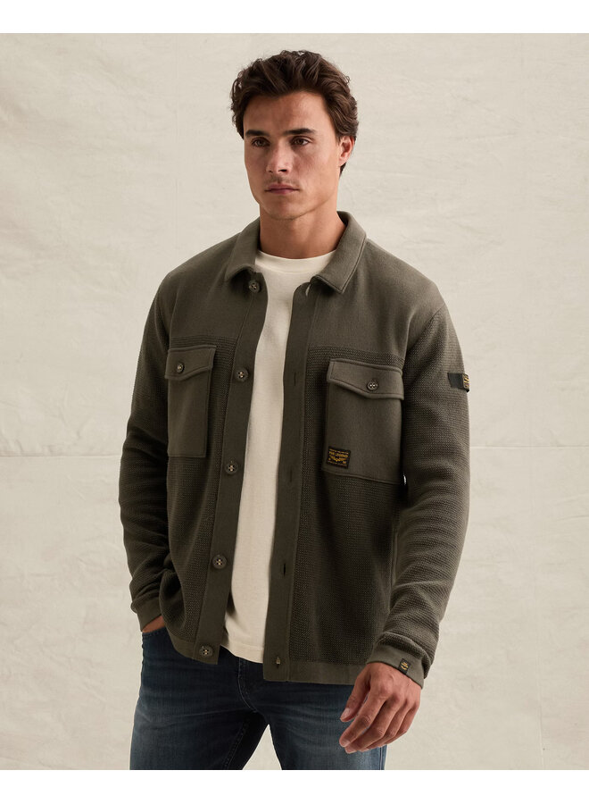 PKC2609352 8039 PME Legend Button jacket cotton structure mix Beluga