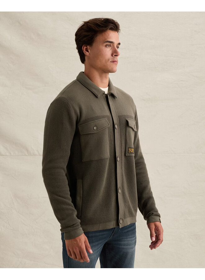 PKC2609352 8039 PME Legend Button jacket cotton structure mix Beluga