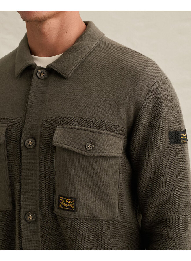 PKC2609352 8039 PME Legend Button jacket cotton structure mix Beluga
