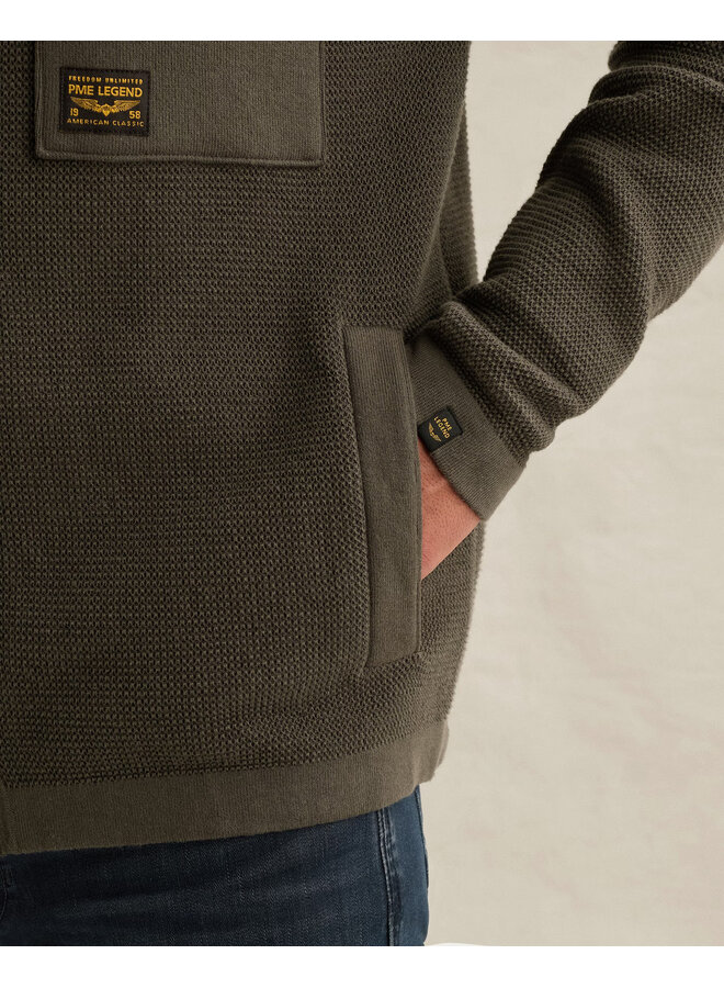 PKC2609352 8039 PME Legend Button jacket cotton structure mix Beluga