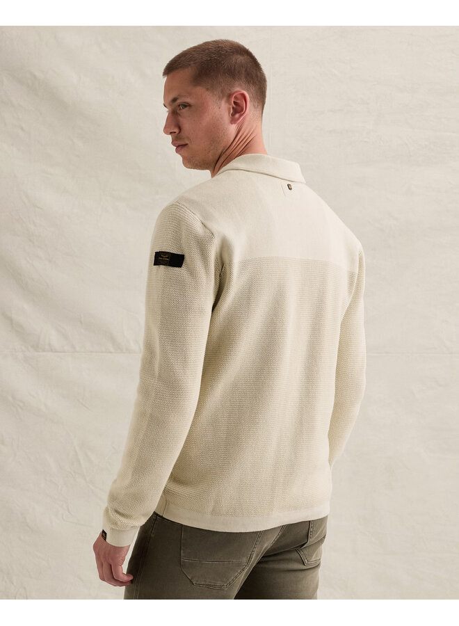 PKC2609352 7013 PME Legend Button jacket cotton structure mix Bone White