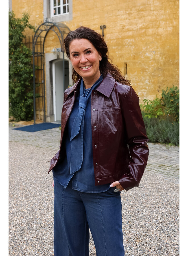 65554-21 485 Geisha Jacket leather look port