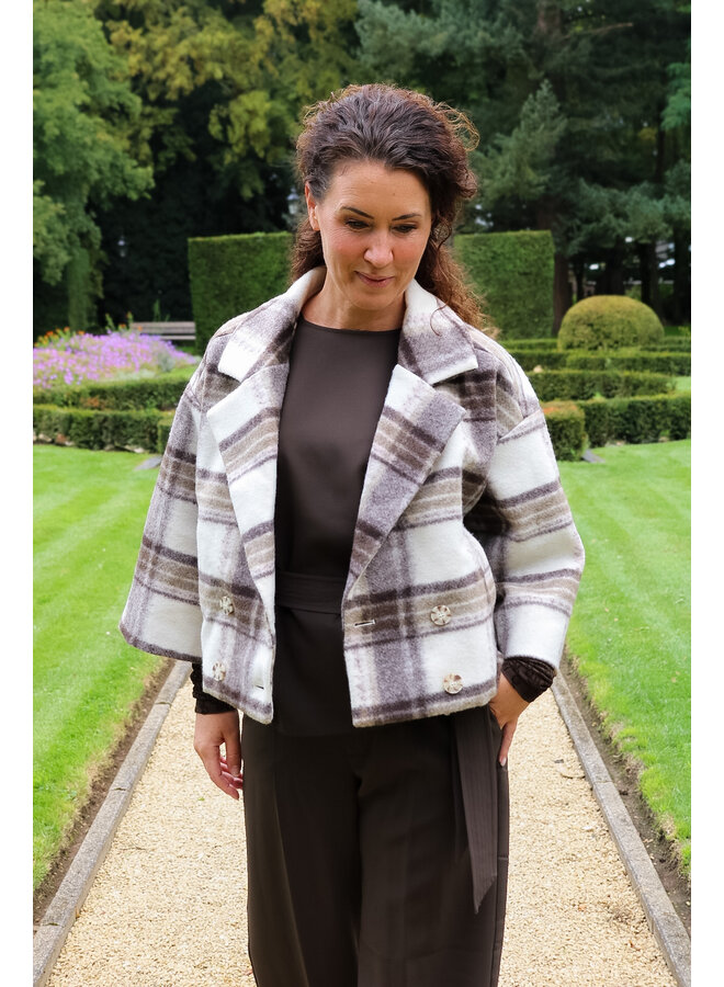 NKF13095 389 Nukus Danique Jacket Offwhite/Taupe