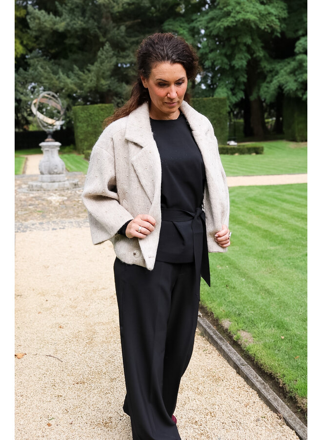 NKF13149 9 Nukus Danique Jacket Pearls Sand