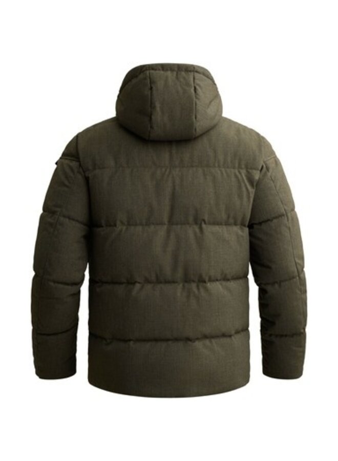 PJA2609118 8039 PME Legend Semi long jacket YETCRAFT Melange Twill Beluga