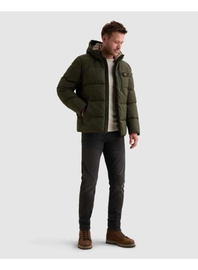PJA2609118 8039 PME Legend Semi long jacket YETCRAFT Melange Twill Beluga