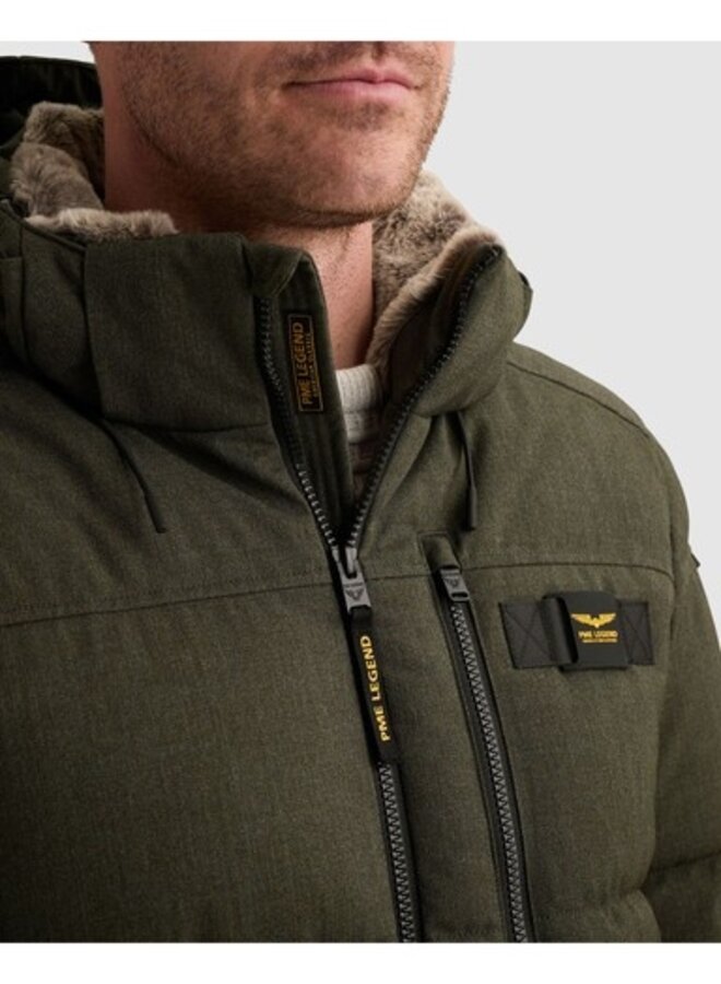 PJA2609118 8039 PME Legend Semi long jacket YETCRAFT Melange Twill Beluga
