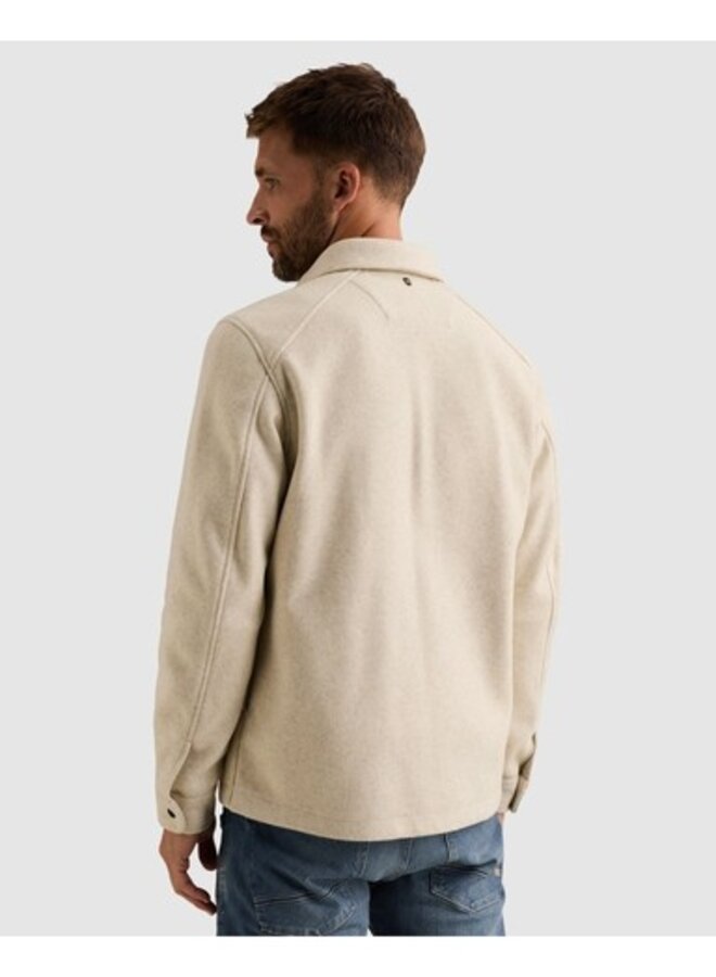 PSI2609241 7013 PME Legend Long sleeve shirt Melange look Bone White