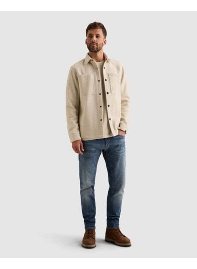 PSI2609241 7013 PME Legend Long sleeve shirt Melange look Bone White