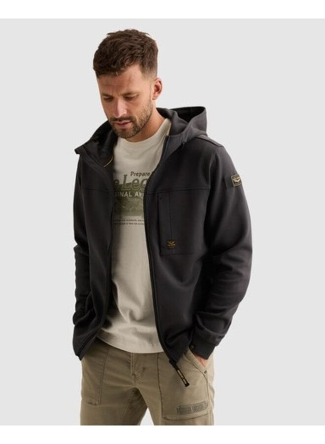 PSW2609458 9140 PME Legend Zip jacket interlock Obsidian