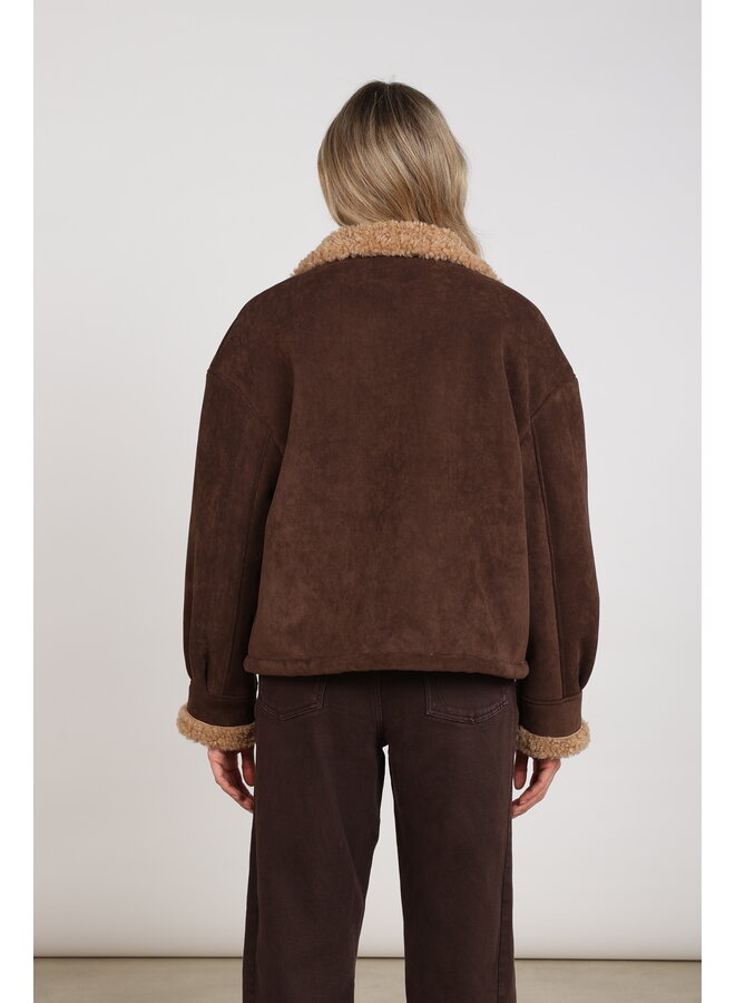 NKF12015 334 Nukus Elena Jacket Chocolate
