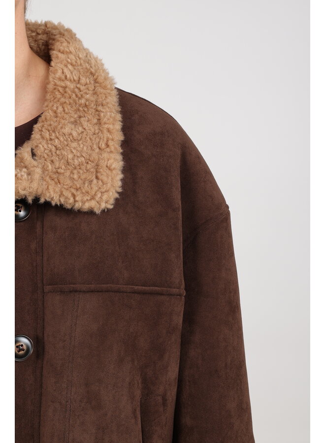 NKF12015 334 Nukus Elena Jacket Chocolate