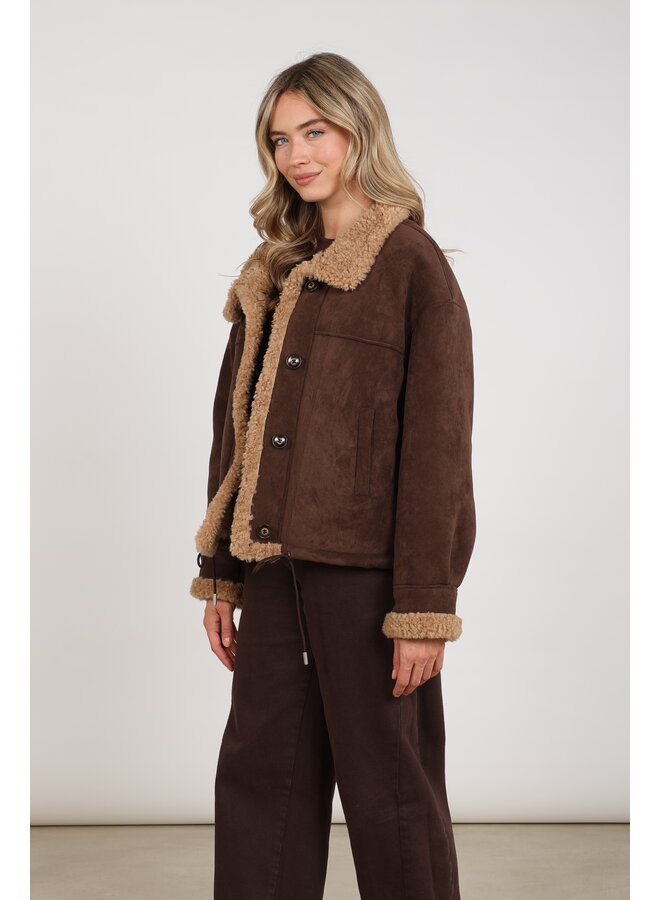 NKF12015 334 Nukus Elena Jacket Chocolate