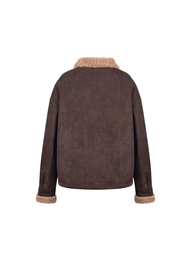 NKF12015 334 Nukus Elena Jacket Chocolate