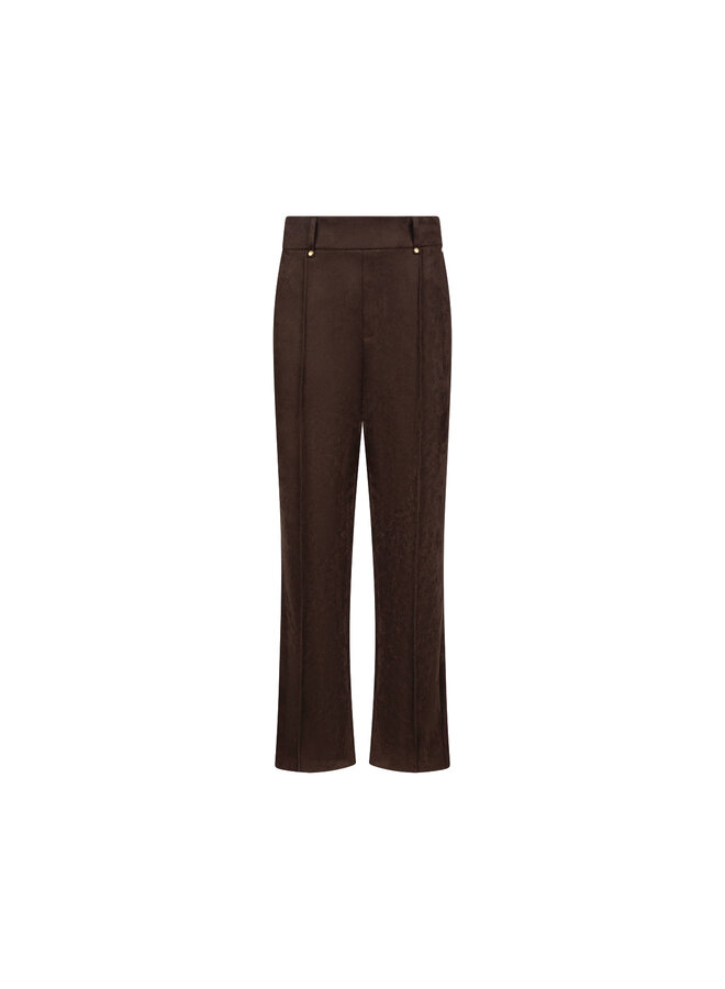 NKF09121 334 Nukus Jill Pants Suedine Chocolate