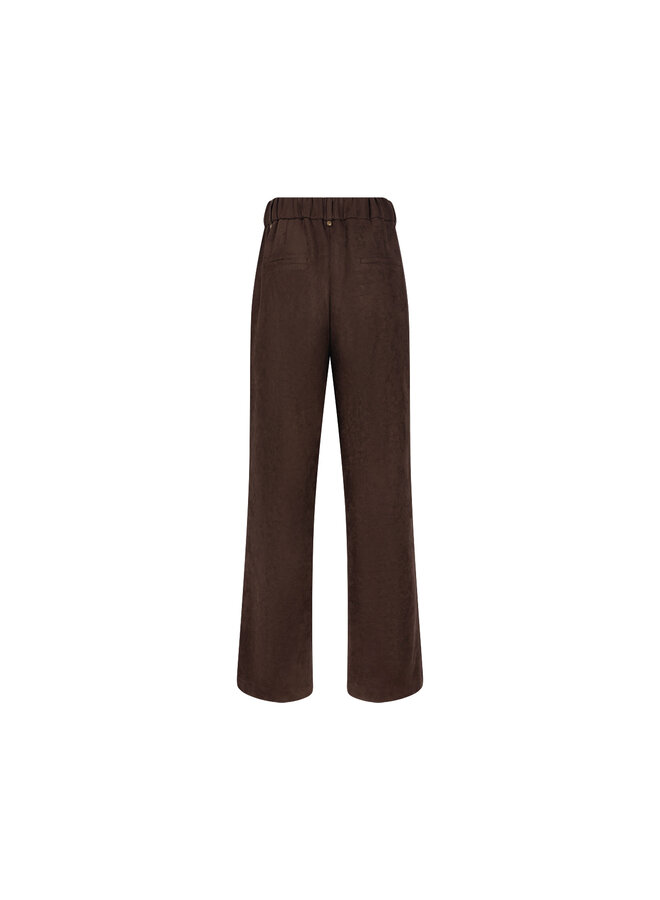 NKF09121 334 Nukus Jill Pants Suedine Chocolate