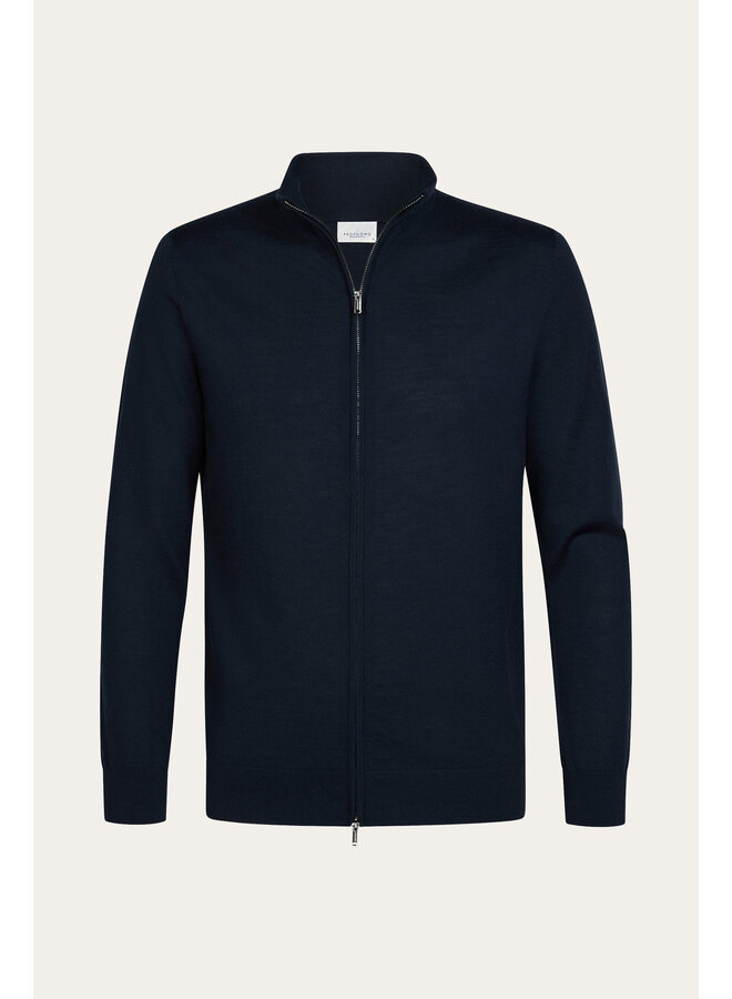 PPXJ30026A Profuomo Cardigan full zip navy