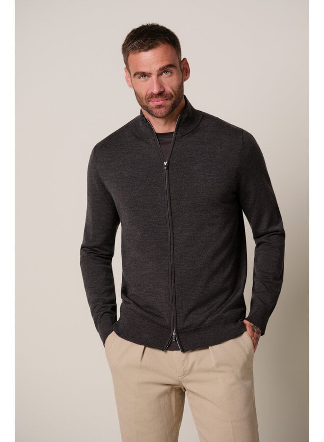 PPXJ30026E Profuomo Cardigan full zip Dark brown