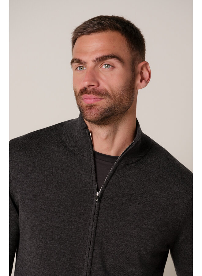 PPXJ30026E Profuomo Cardigan full zip Dark brown