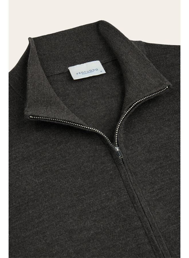PPXJ30026E Profuomo Cardigan full zip Dark brown