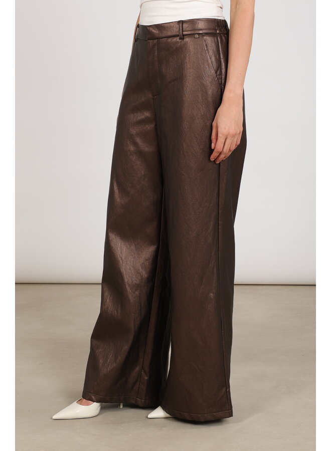 NKF09104 334 Nukus Bodine Pants PU Chocolate