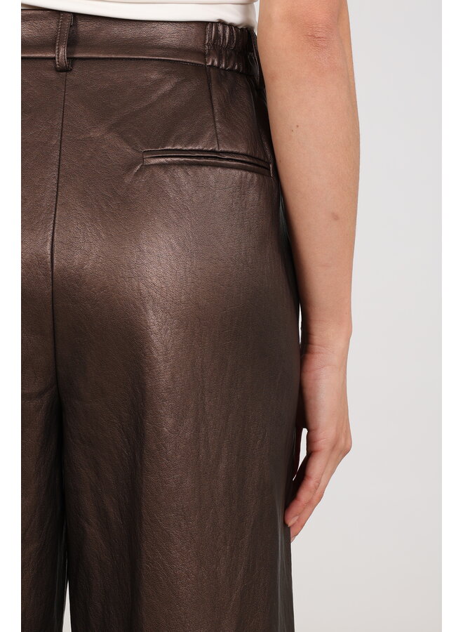NKF09104 334 Nukus Bodine Pants PU Chocolate