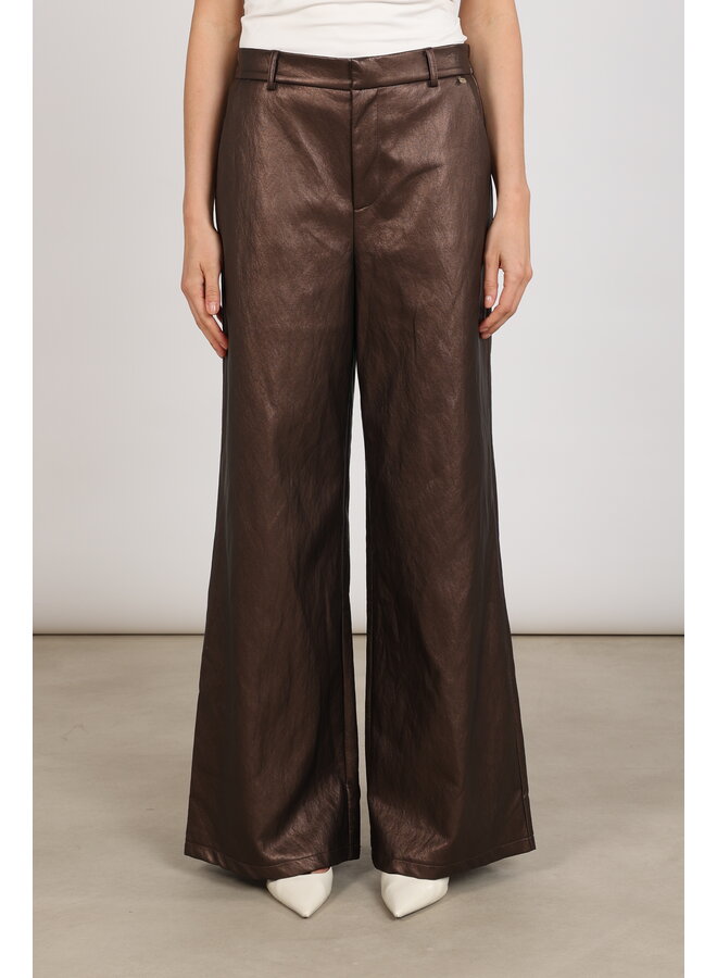 NKF09104 334 Nukus Bodine Pants PU Chocolate