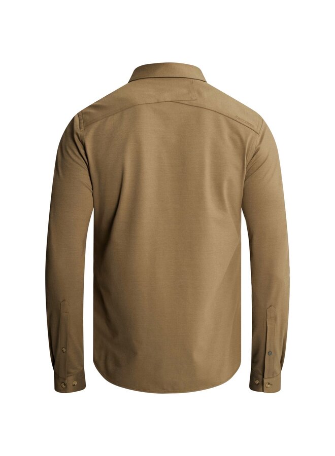 CSI2609220 8026 Cast Iron Long sleeve shirt Twill Jersey Walnut