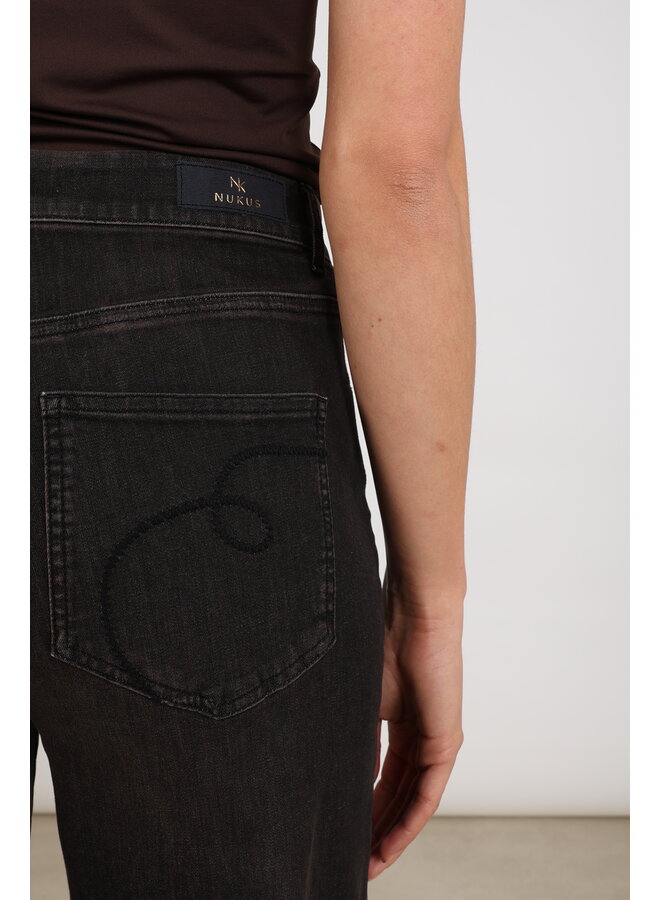 NKF09092 334 Nukus Abby Pants Denim Chocolate