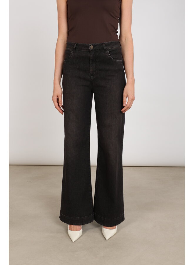 NKF09092 334 Nukus Abby Pants Denim Chocolate