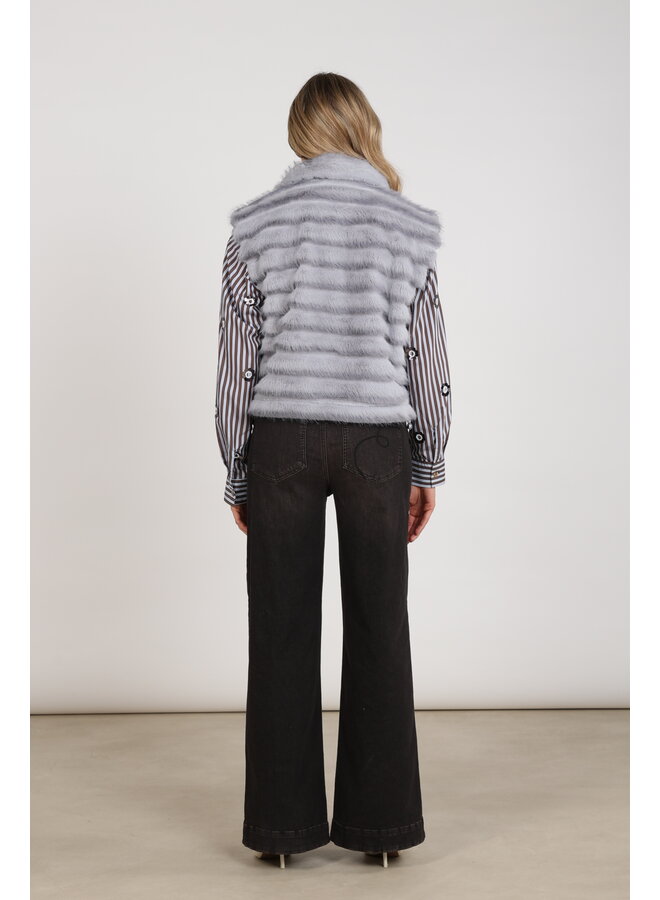 NKF08035 46 Nukus Harriet Gilet Zipper Sky