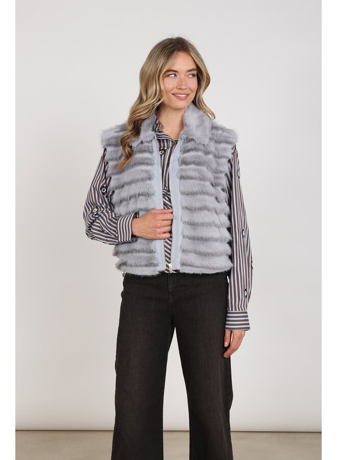 NKF08035 46 Nukus Harriet Gilet Zipper Sky