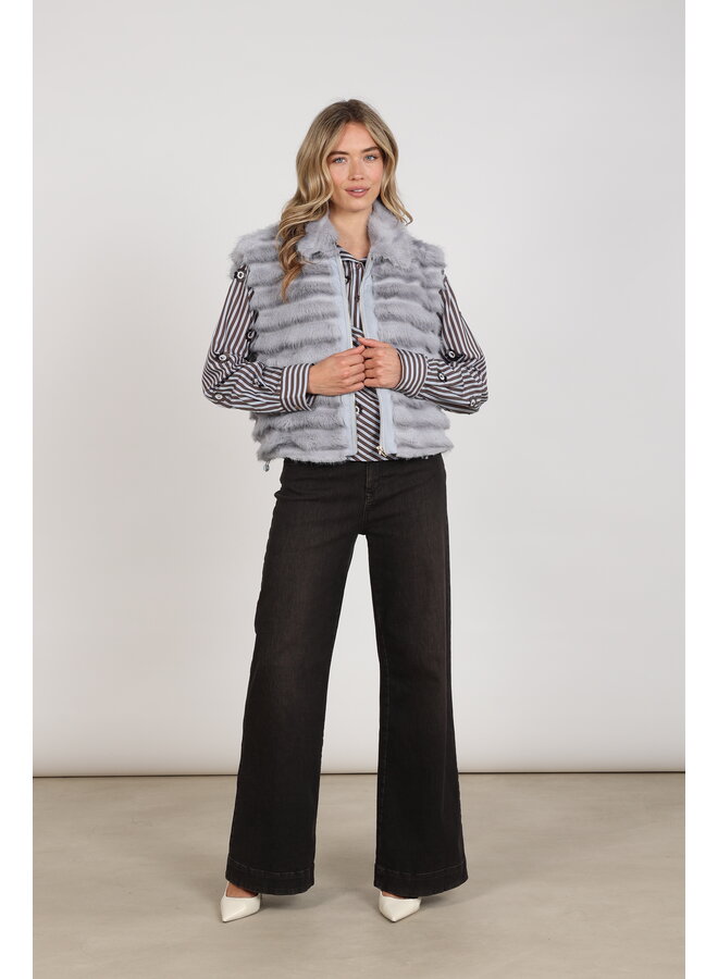 NKF08035 46 Nukus Harriet Gilet Zipper Sky