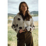 NKF05031 388 Nukus Laure Cardigan Dots Offwhite/Chocolate