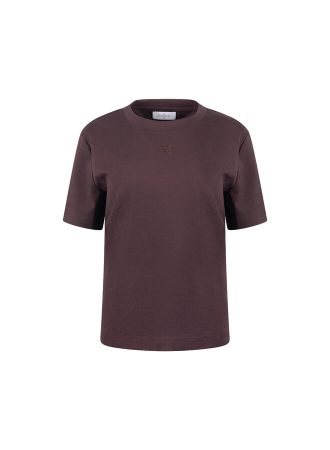 NKF04012 334 Nukus Luna Shirt NK Chocolate
