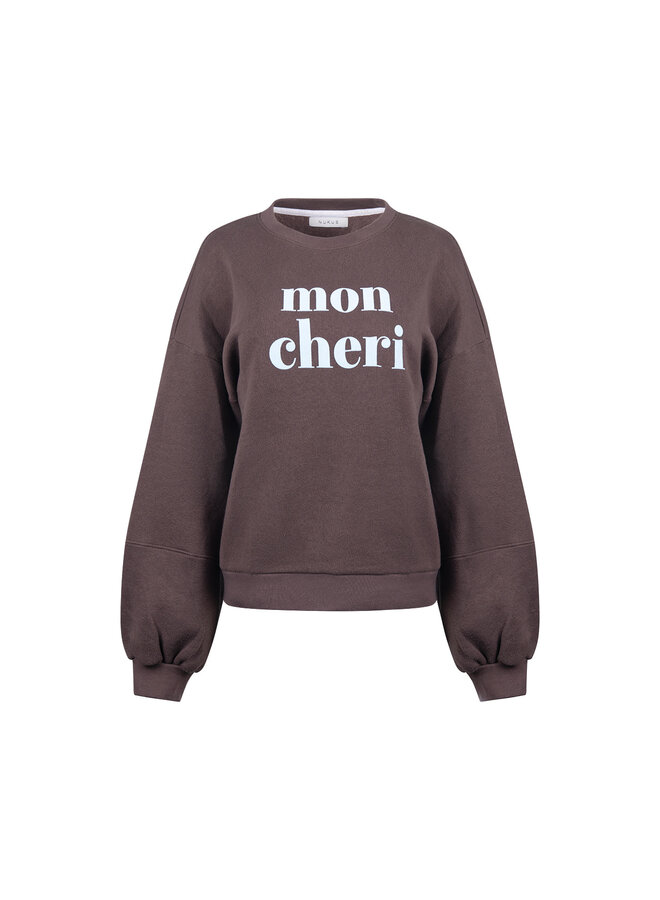 NKF03099 334 Nukus Nicola Pullover Chocolate