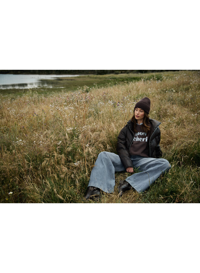 NKF03099 334 Nukus Nicola Pullover Chocolate