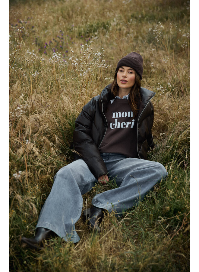 NKF03099 334 Nukus Nicola Pullover Chocolate