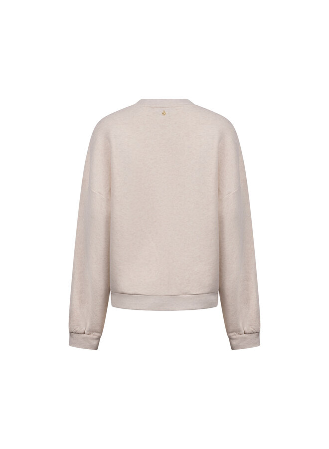 NKF03068 54 Nukus Star Pullover Sand Melange